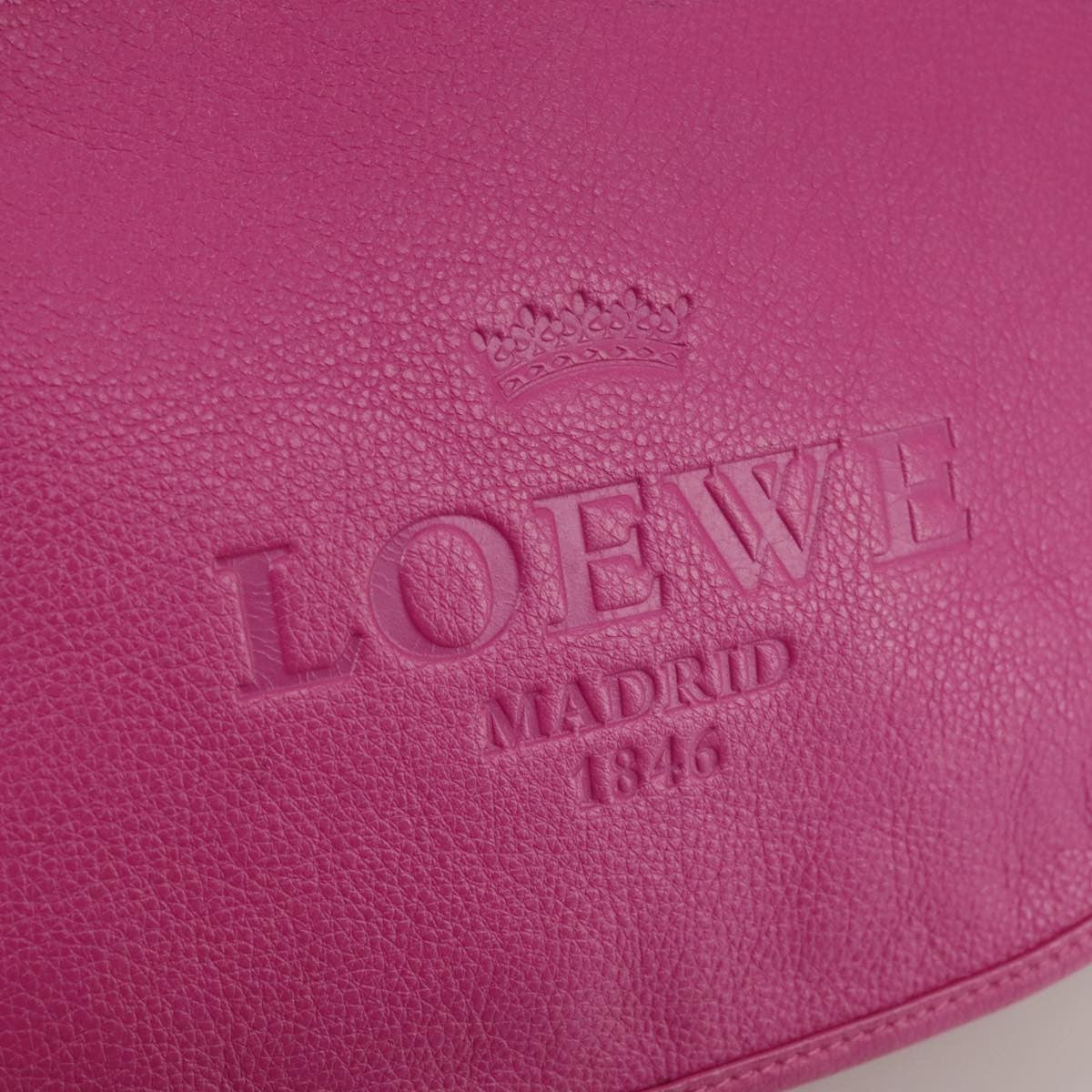Loewe Heritage Messenger Leather, PINK, LEATHER, Shoulder bag
