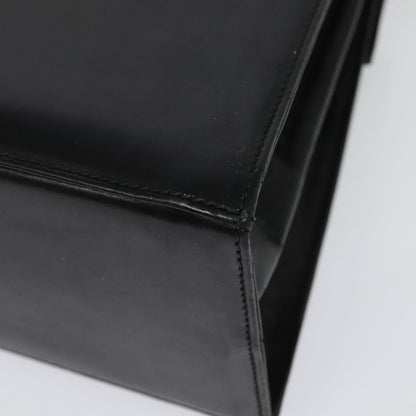 Salvatore Ferragamo Gancini Convertible Top Handle Bag Leather, BLACK, LEATHER, Handbag