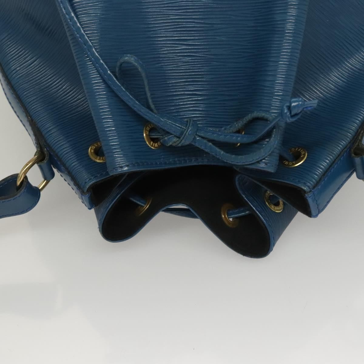 Louis Vuitton Petit Noe Handbag Epi Leather, BLUE, LEATHER, Handbag