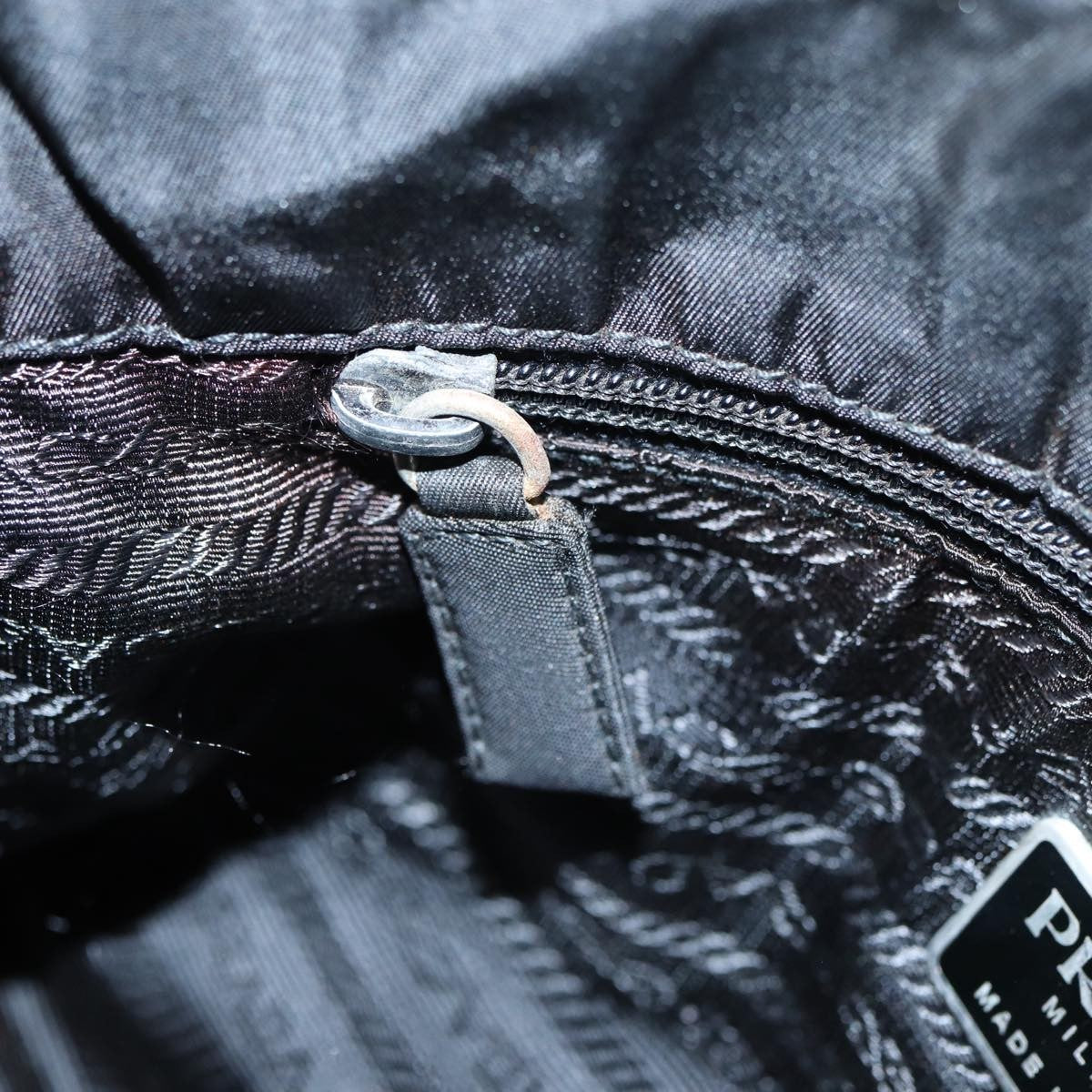 Prada Vintage Shoulder Bag Tessuto, BLACK, NYLON, Shoulder bag