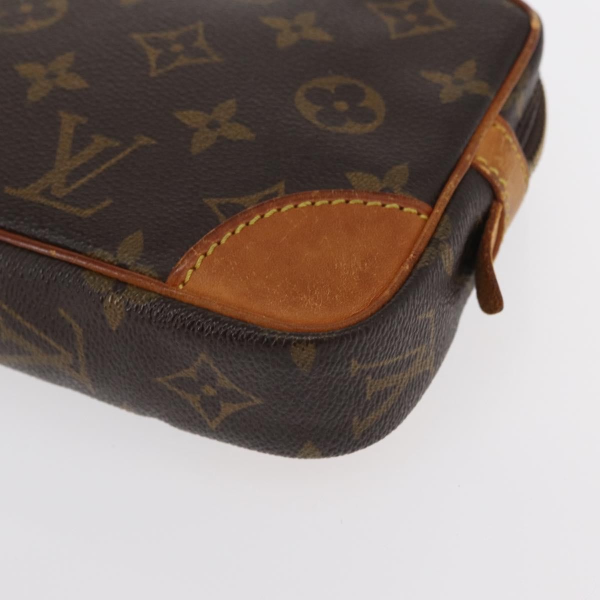 Louis Vuitton Marly Dragonne Clutch Monogram Canvas, BROWN, CANVAS, Clutche & pouche