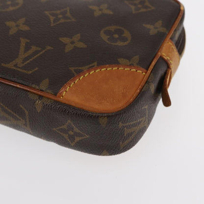 Louis Vuitton Marly Dragonne Clutch Monogram Canvas, BROWN, CANVAS, Clutche & pouche