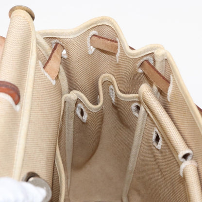 Hermes Herbag A Dos Backpack Toile, BEIGE, CANVAS, Backpack