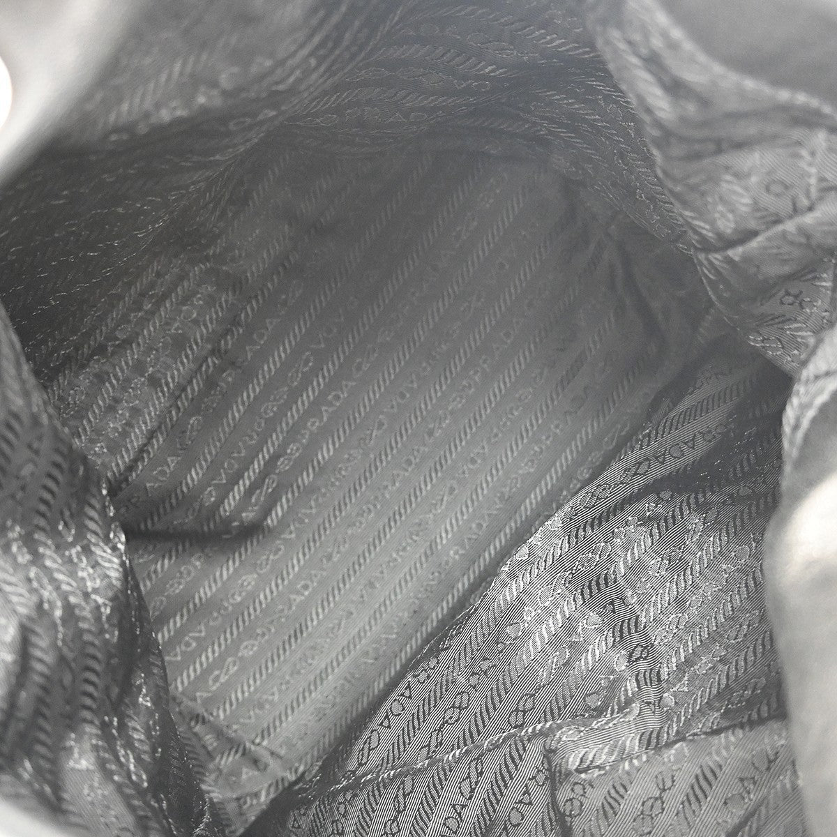 Prada Vintage Handbag Leather, BLACK, LEATHER, Handbag