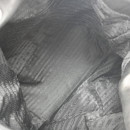 Prada Vintage Handbag Leather, BLACK, LEATHER, Handbag