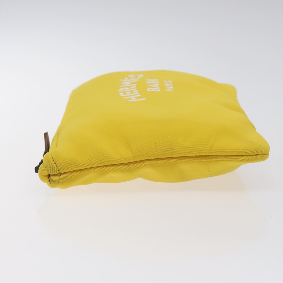 Hermes Neobain Case Neoprene, YELLOW, NYLON, Toiletry Case