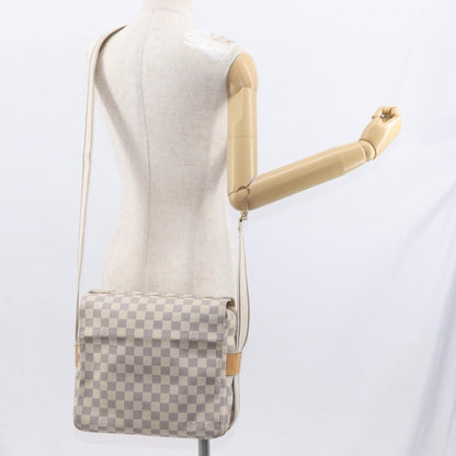 Louis Vuitton Naviglio Handbag Damier, WHITE, CANVAS, Shoulder bag