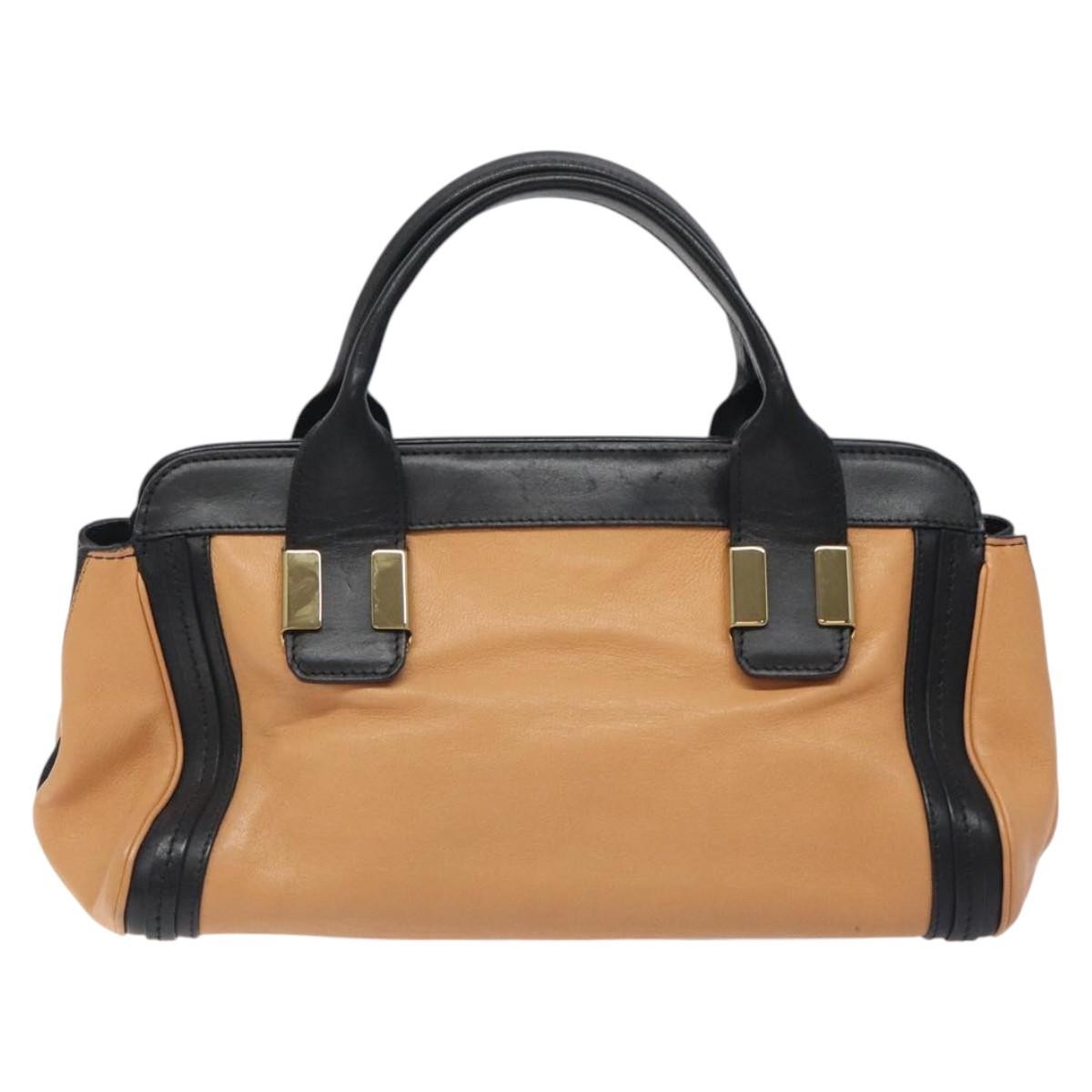 Chloe Alice Satchel Leather, PINK, LEATHER, Handbag