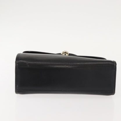 Burberry Vintage Handbag Leather, BLACK, LEATHER, Handbag