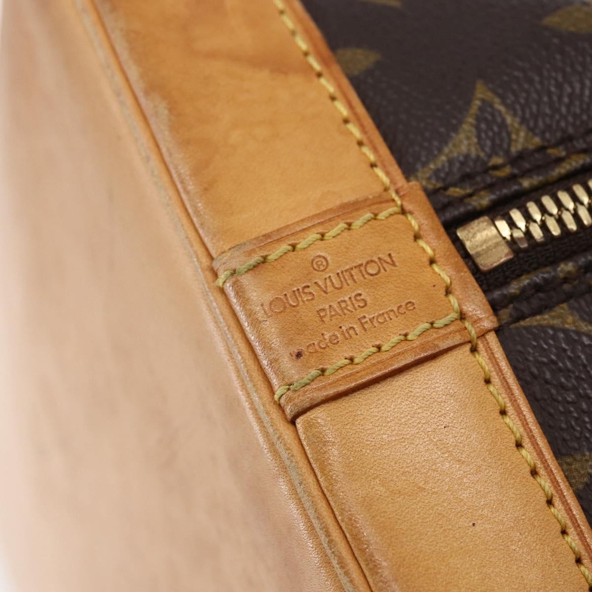 Louis Vuitton Alma Handbag Monogram Canvas, BROWN, CANVAS, Handbag
