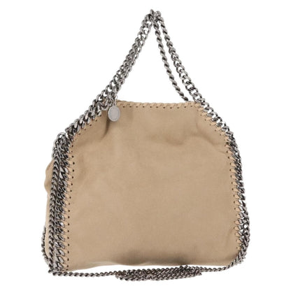 Stella McCartney Falabella Fold Over Bag Shaggy Deer, BEIGE, POLYESTER, Crossbody bag