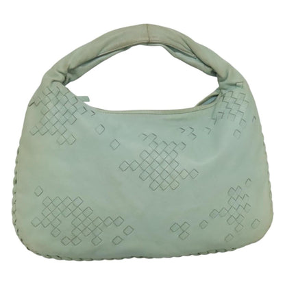 Bottega Veneta Veneta Hobo Lether with intrecciato detail, BLUE, LEATHER, Handbag