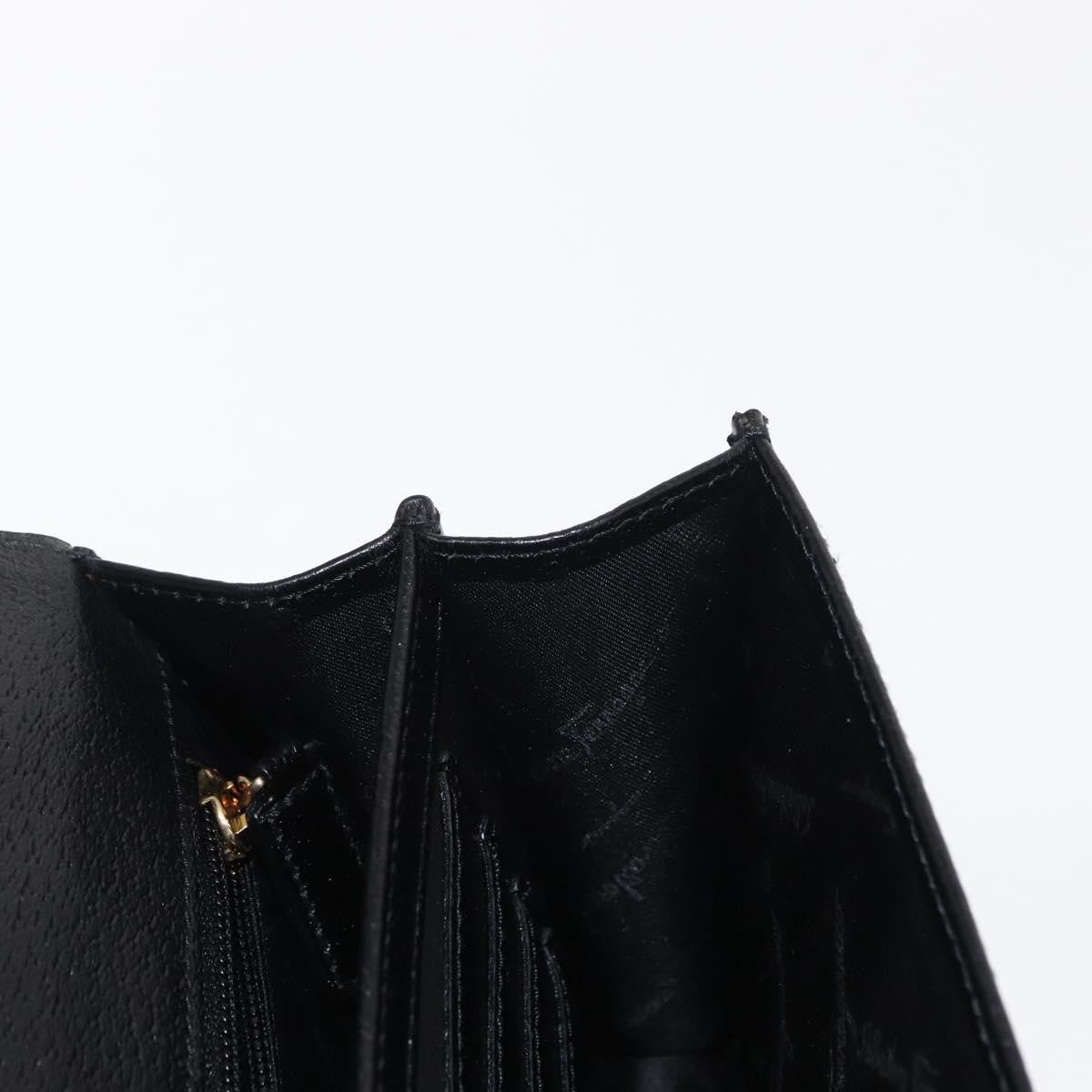 Salvatore Ferragamo Vintage clutch Bag Leather, BLACK, LEATHER, Clutche & pouche