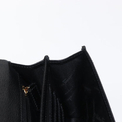 Salvatore Ferragamo Vintage clutch Bag Leather, BLACK, LEATHER, Clutche & pouche