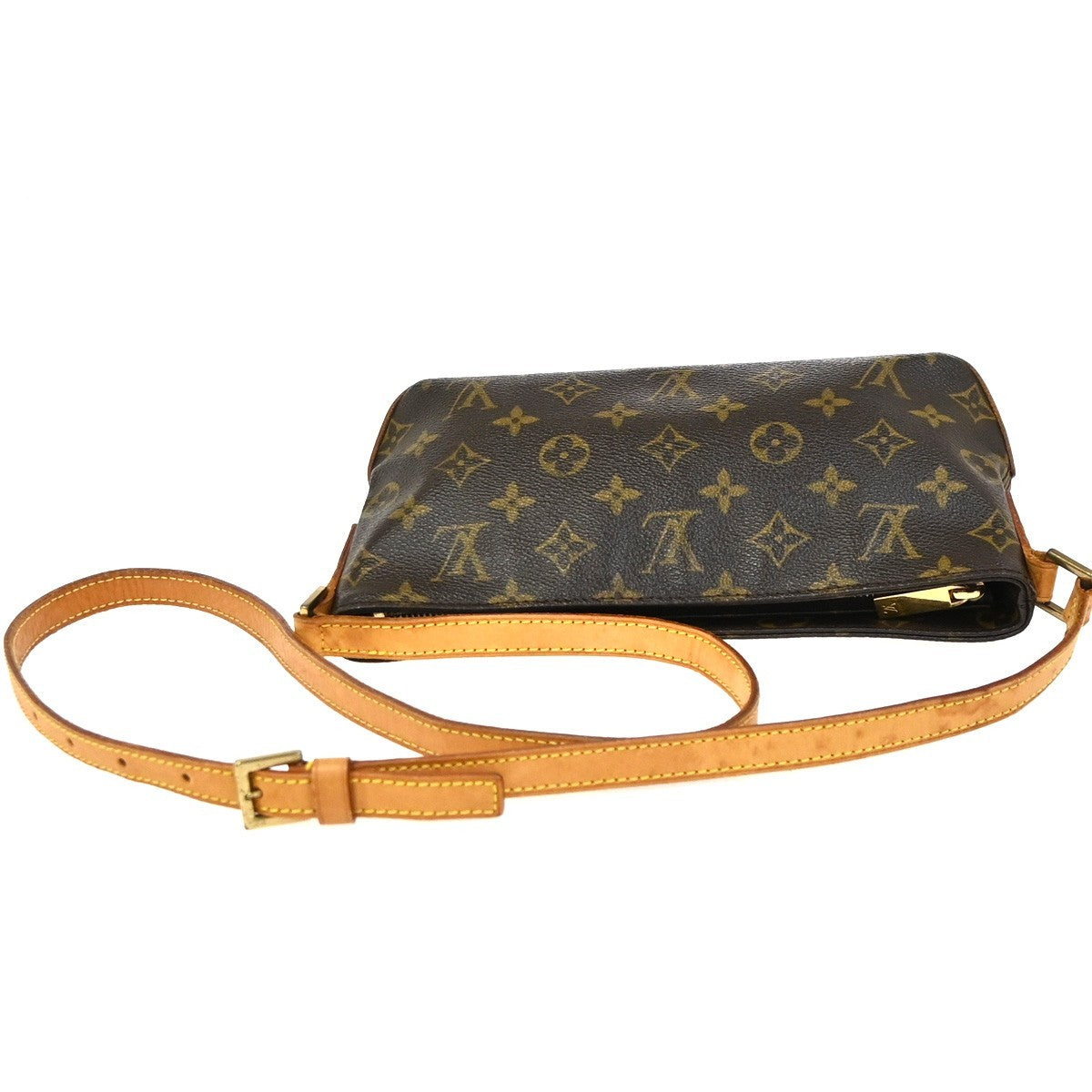 Louis Vuitton Trotteur Handbag Monogram Canvas, Brown, Canvas, Shoulder Bag