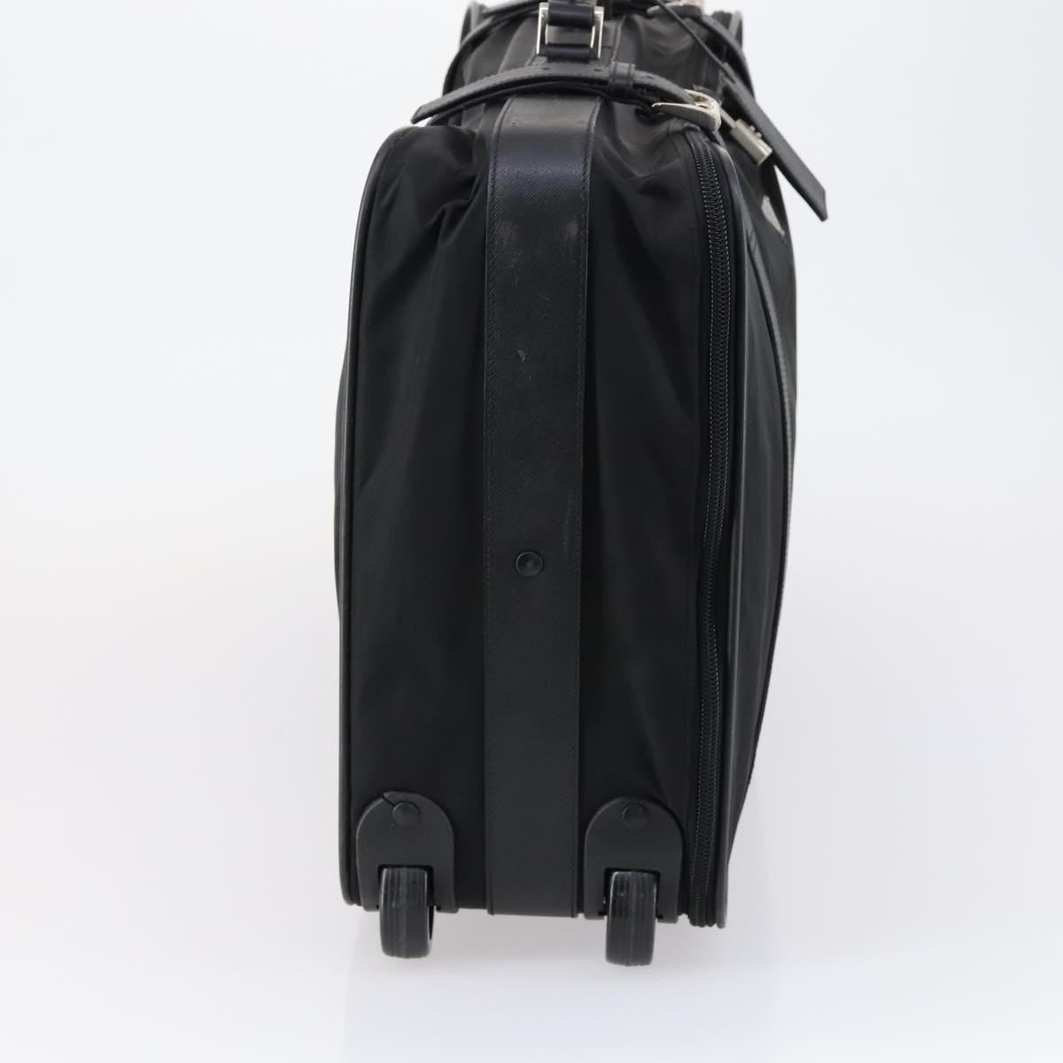 Prada Trunk Bag Nylon, BLACK, NYLON, Travel bag