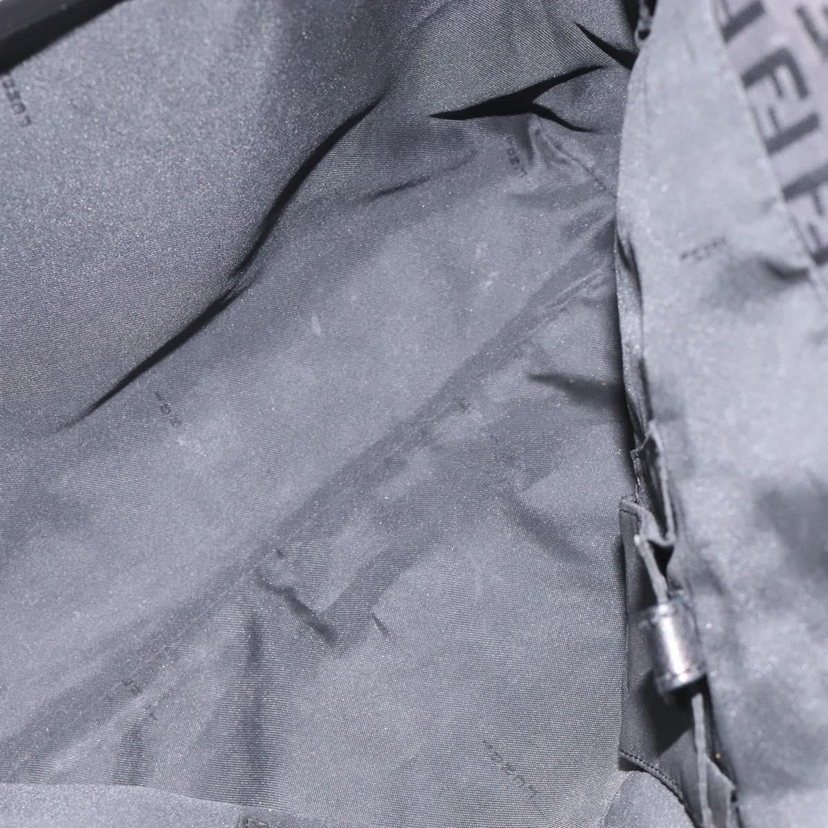 Fendi Zucchino Canvas, BLACK, CANVAS, Tote bag