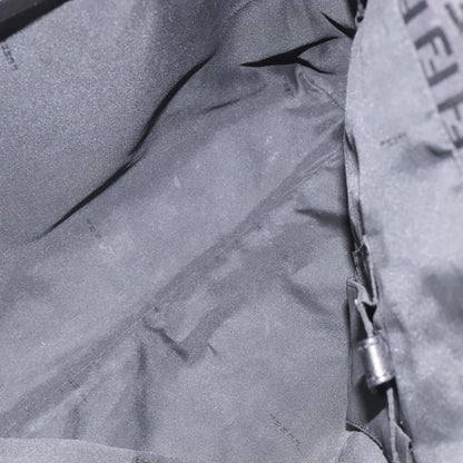 Fendi Zucchino Canvas, BLACK, CANVAS, Tote bag