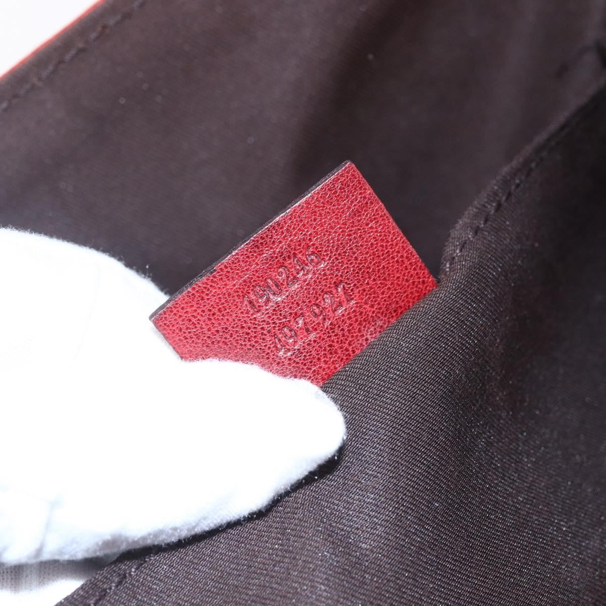 Gucci Vintage tote Leather, RED, LEATHER, Tote bag