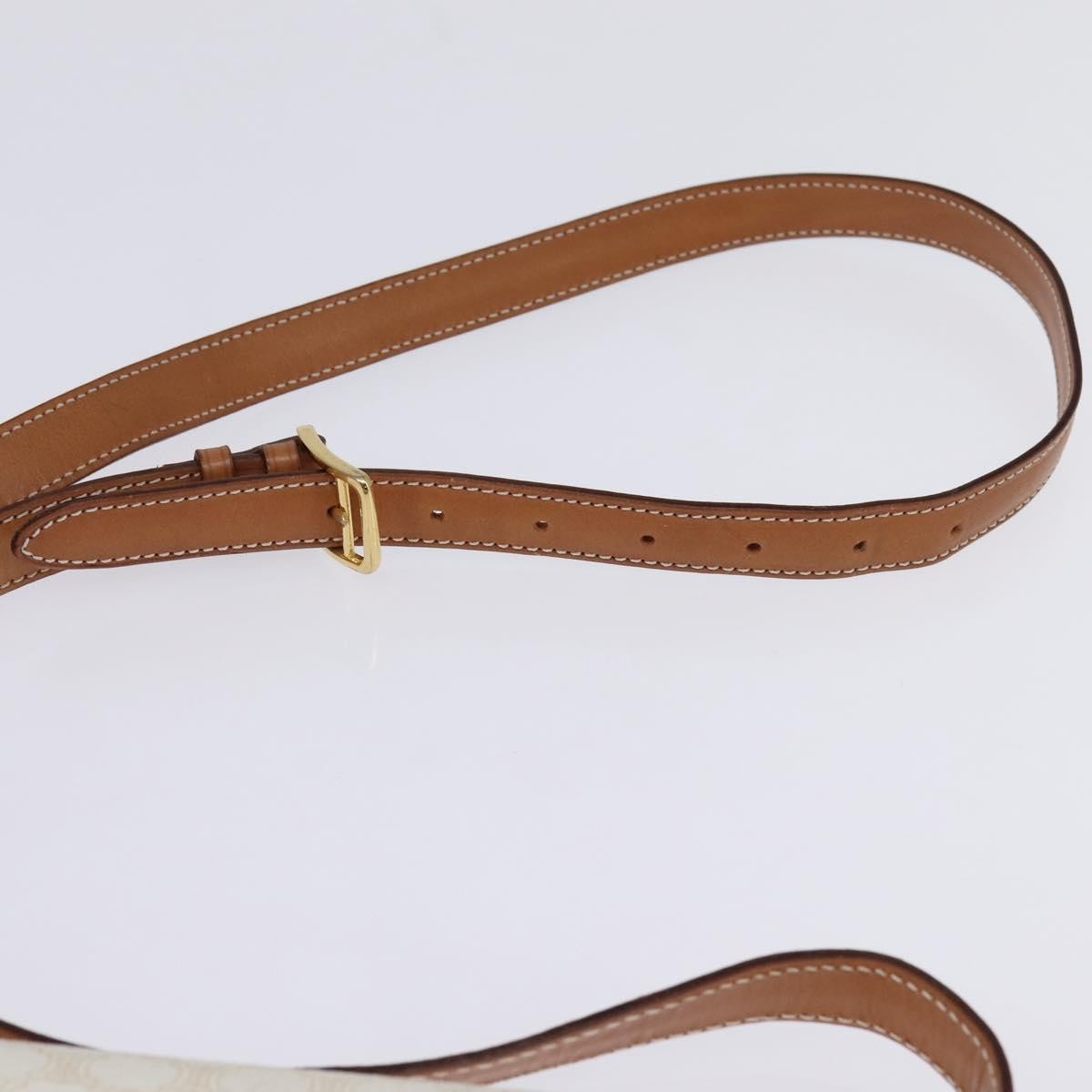 Celine Macadam Shoulder Bag PVC Leather, WHITE, CANVAS, Shoulder bag