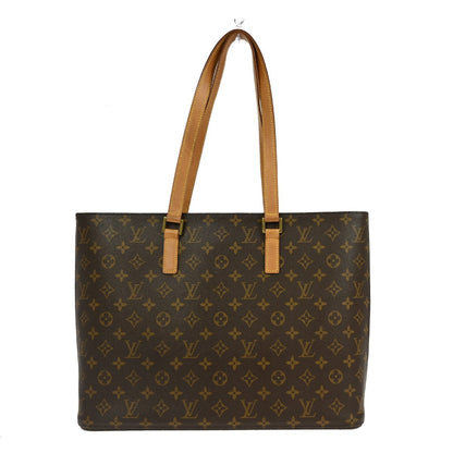 Louis Vuitton Luco Handbag Monogram Canvas, BROWN, CANVAS, Tote bag