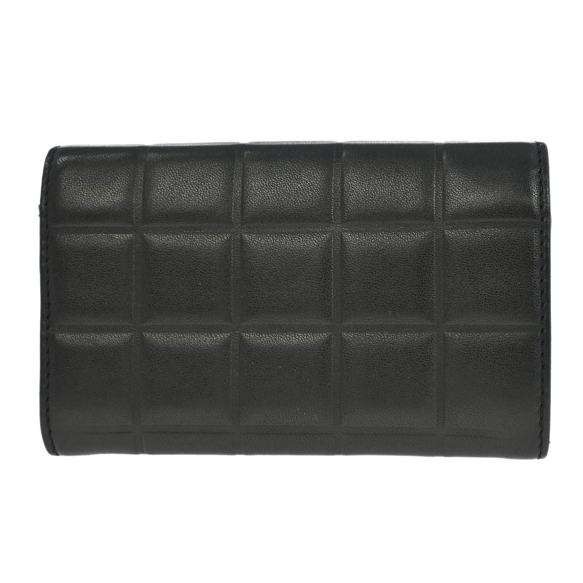 Chanel Chocolate Bar Wallet Lambskin, BLACK, LEATHER, Wallets