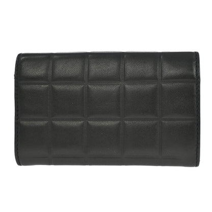 Chanel Chocolate Bar Wallet Lambskin, BLACK, LEATHER, Wallets