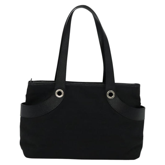 Bvlgari Logomania Tote bag Canvas, BLACK, CANVAS, Tote bag