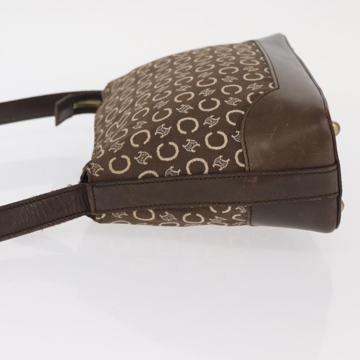 Celine C Macadam Shoulder bag Canvas, BROWN, CANVAS, Shoulder bag