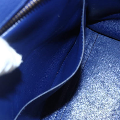 Celine Trapeze Bag Leather with Suede, BLUE, LEATHER, Handbag