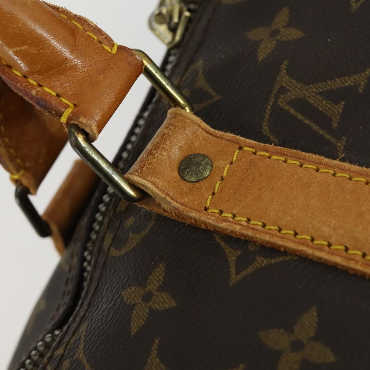 Louis Vuitton Keepall Bandouliere Bag Monogram Canvas, BROWN, CANVAS, Travel bag