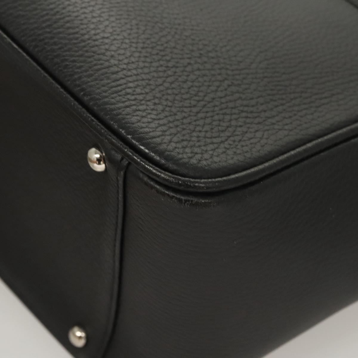 Burberry Vintage Handbag Leather, BLACK, LEATHER, Handbag