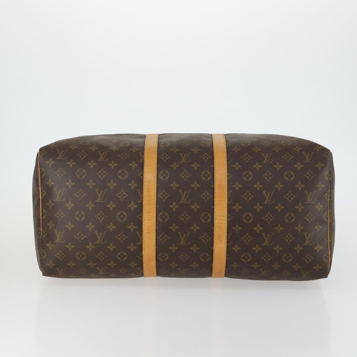 Louis Vuitton Keepall Bag Monogram Canvas, BROWN, CANVAS, Travel bag