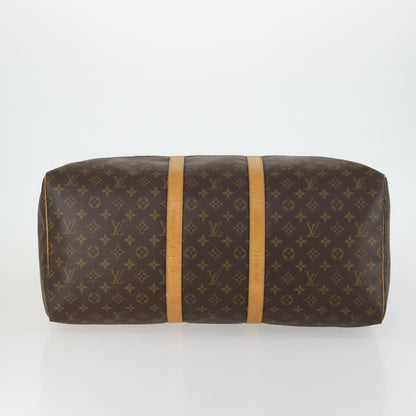 Louis Vuitton Keepall Bag Monogram Canvas, BROWN, CANVAS, Travel bag