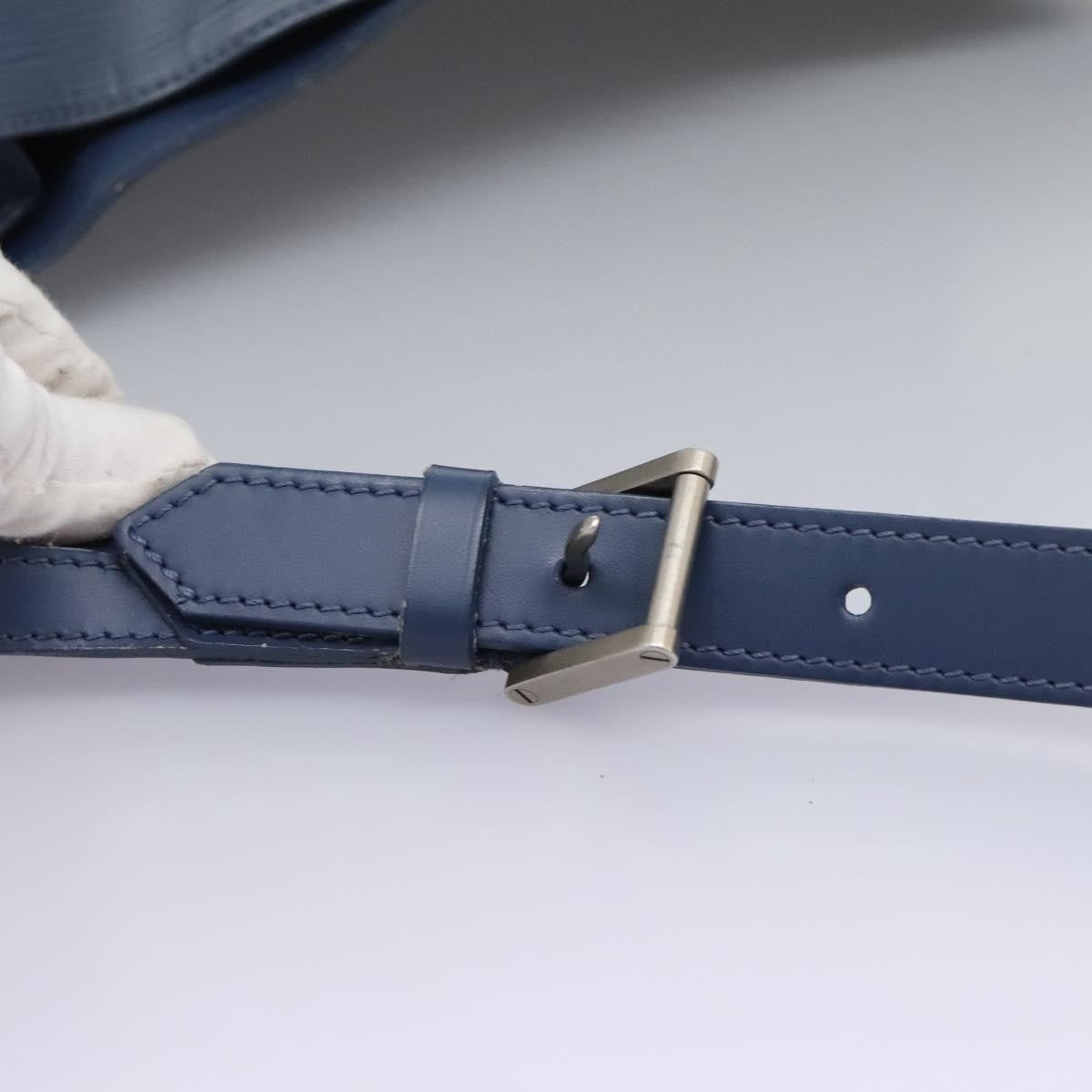 Louis Vuitton Mandara Handbag Epi Leather, BLUE, LEATHER, Shoulder bag