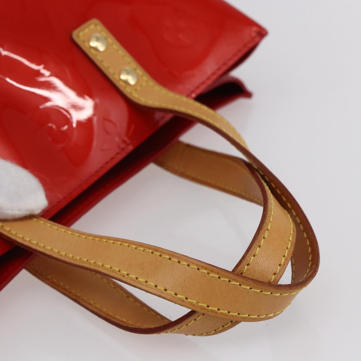Louis Vuitton Reade Handbag Monogram Vernis, RED, PATENT_LEATHER, Handbag