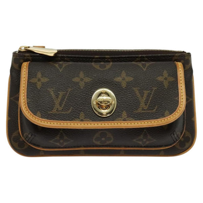 Louis Vuitton Tikal Wristlet Pochette Monogram Canvas, BROWN, CANVAS, Clutche & pouche