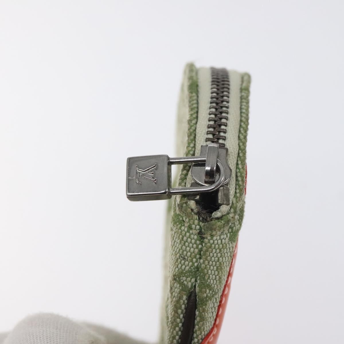 Louis Vuitton Round Coin Purse Mini Lin, KHAKI, CANVAS, Wallets