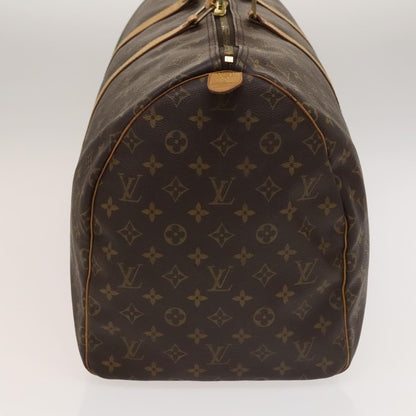 Louis Vuitton Keepall Bag Monogram Canvas, BROWN, CANVAS, Travel bag