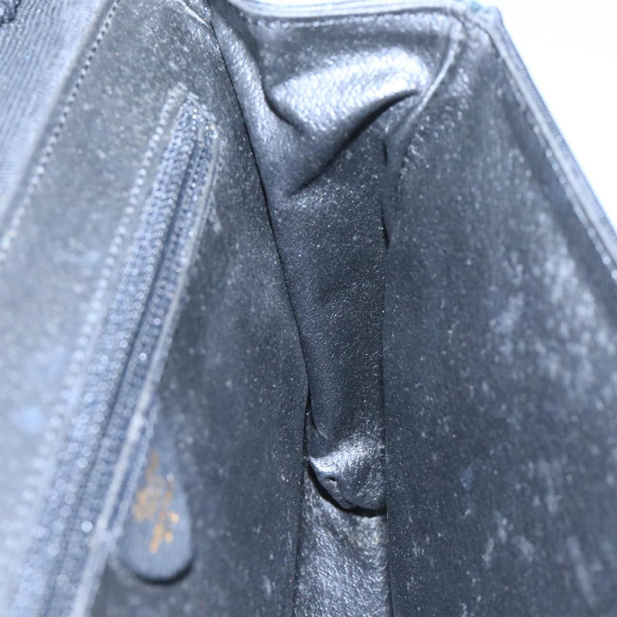 Celine Vintage Circle Logo Crossbody Bag Leather, BLACK, LEATHER, Crossbody bag