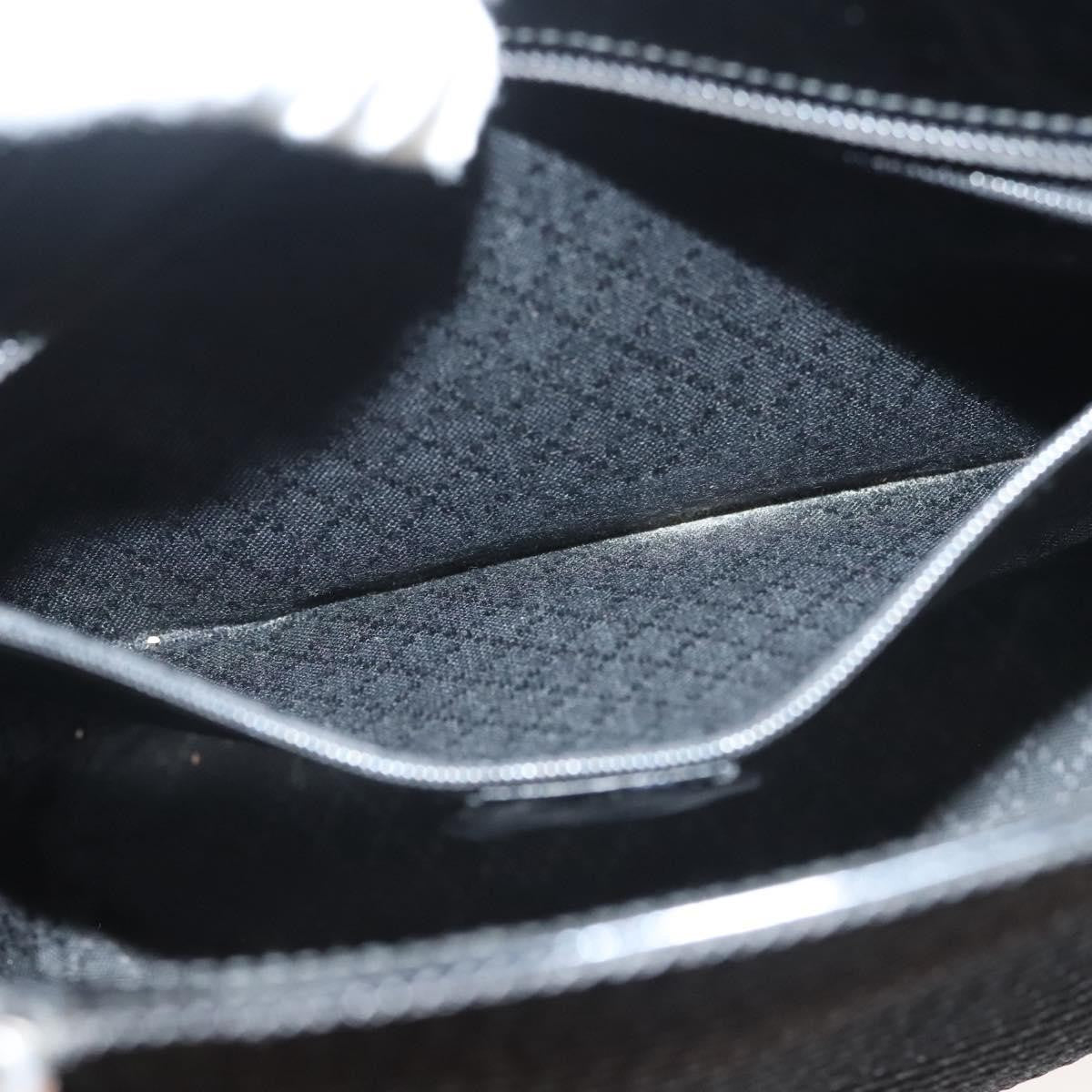 Gucci Vintage Bamboo Handle Bag Nylon, BLACK, NYLON, Handbag