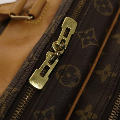 Louis Vuitton Alize Bag Monogram Canvas, BROWN, CANVAS, Travel bag