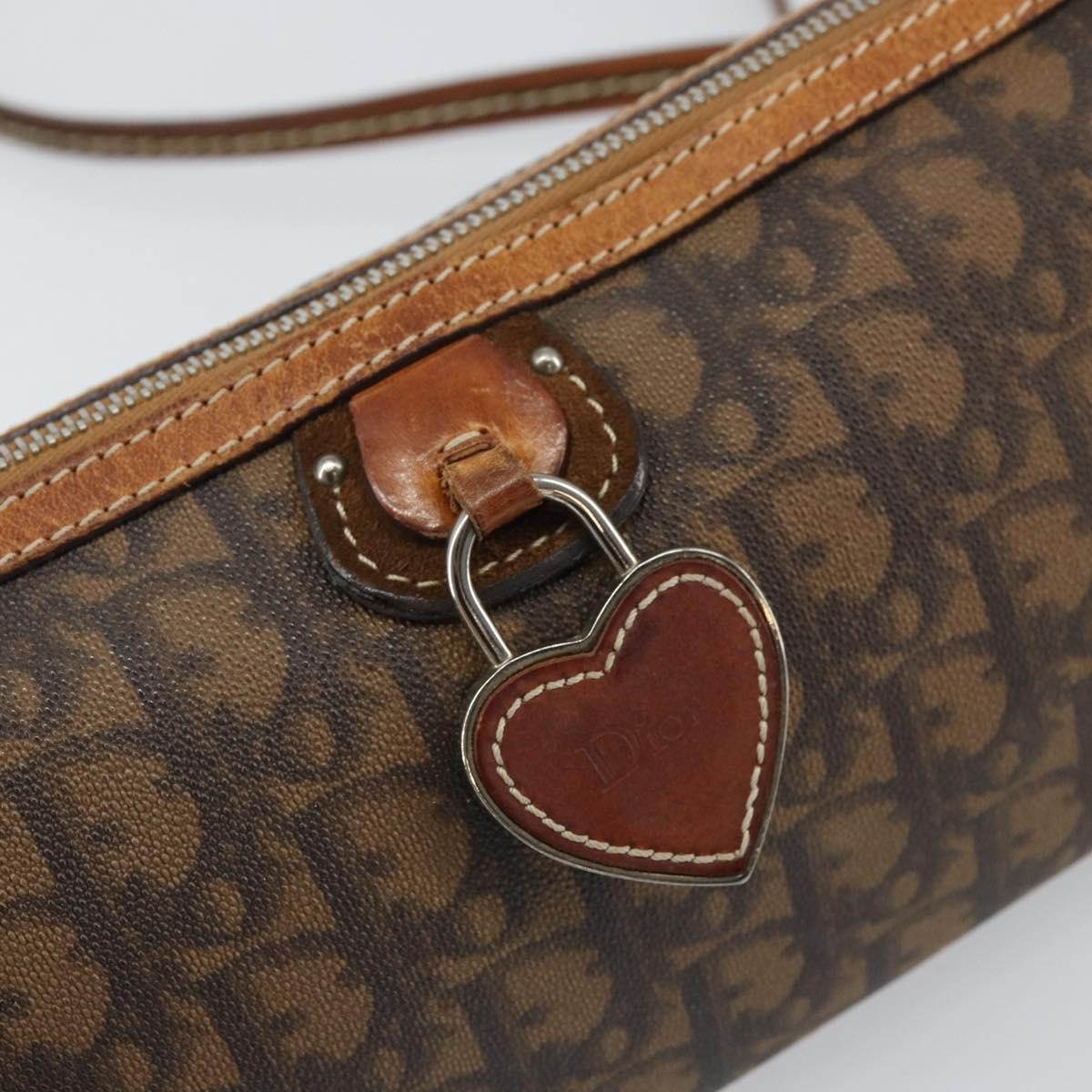 Christian Dior Trotter shoulder bag Canvas, BROWN, PVC, Shoulder bag