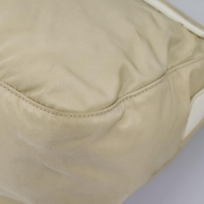 Prada Double Buckle Flap Messenger Bag Tessuto, BEIGE, NYLON, Shoulder bag