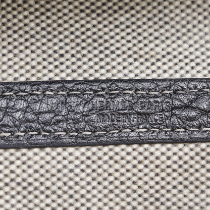 Hermes Garden Party Tote Toile and Leather, GRAY, CANVAS, Tote bag