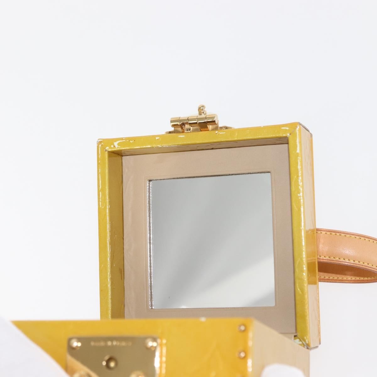 Louis Vuitton Bleecker Box Bag Monogram Vernis, BEIGE, PATENT_LEATHER, Clutche & pouche