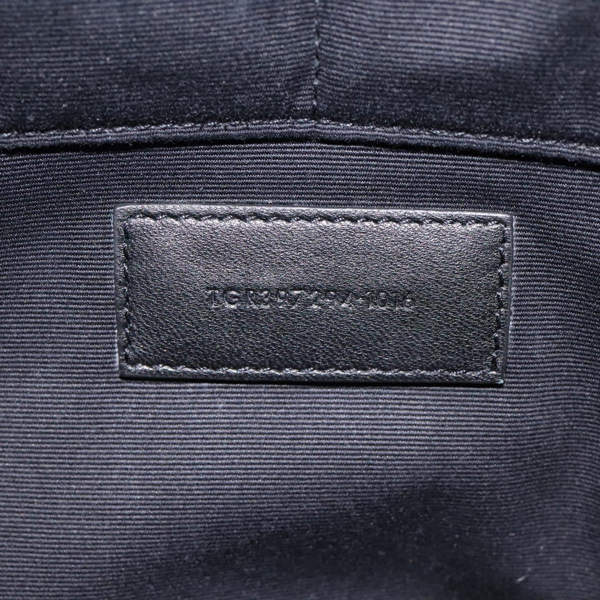 Saint Laurent Classic Monogram Zip Pouch Crocodile Embossed Leather, BLACK, LEATHER, Clutche & pouche