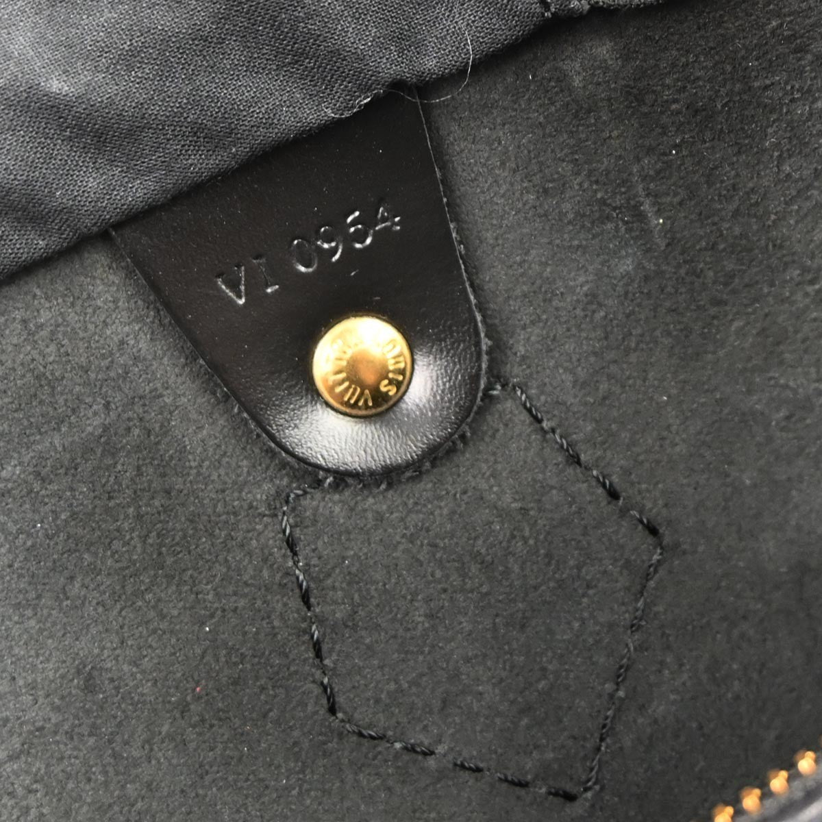 Louis Vuitton Speedy Handbag Epi Leather, BLACK, LEATHER, Handbag