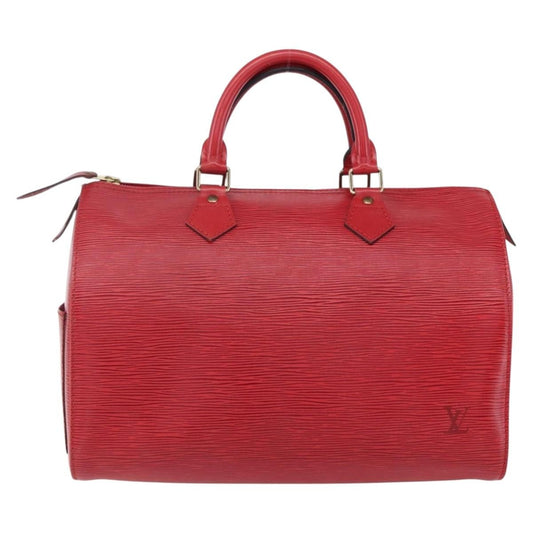 Louis Vuitton Speedy Handbag Epi Leather, RED, LEATHER, Handbag