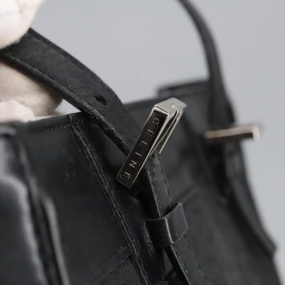 Celine Vintage Macadam Shoulder Bag Macadam Canva  Vinyl, BLACK, CANVAS, Shoulder bag